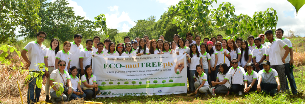 GRBP Team posing for a picture during tree a planting activity.