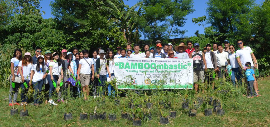 The GRBP team during a tree planting activity.